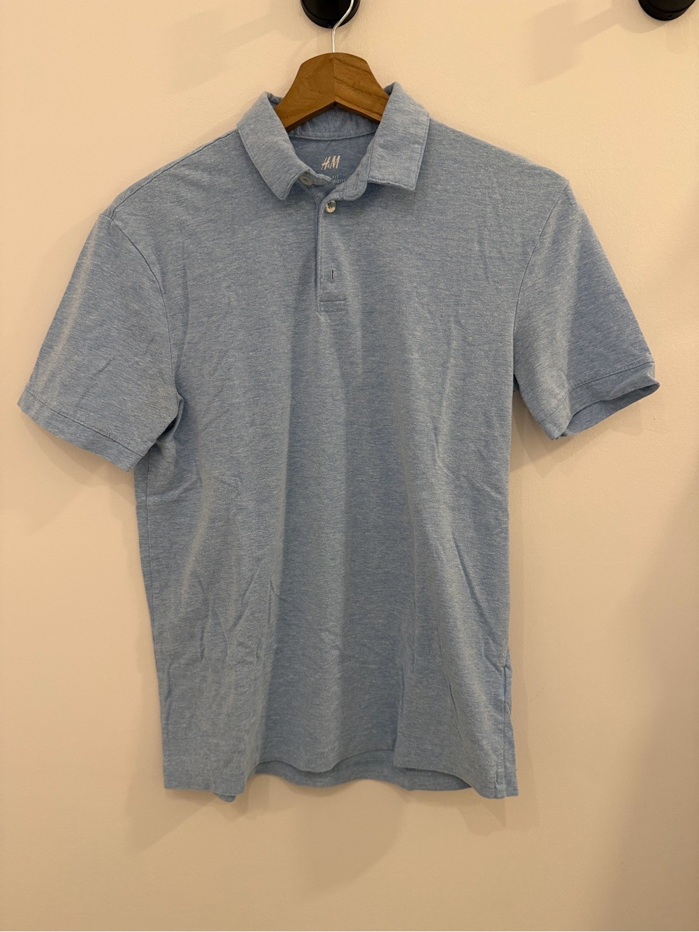 H&M Men’s Light Blue Polo